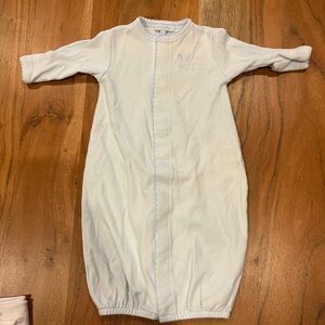 3 Martha’s light blue newborn gown with bunny